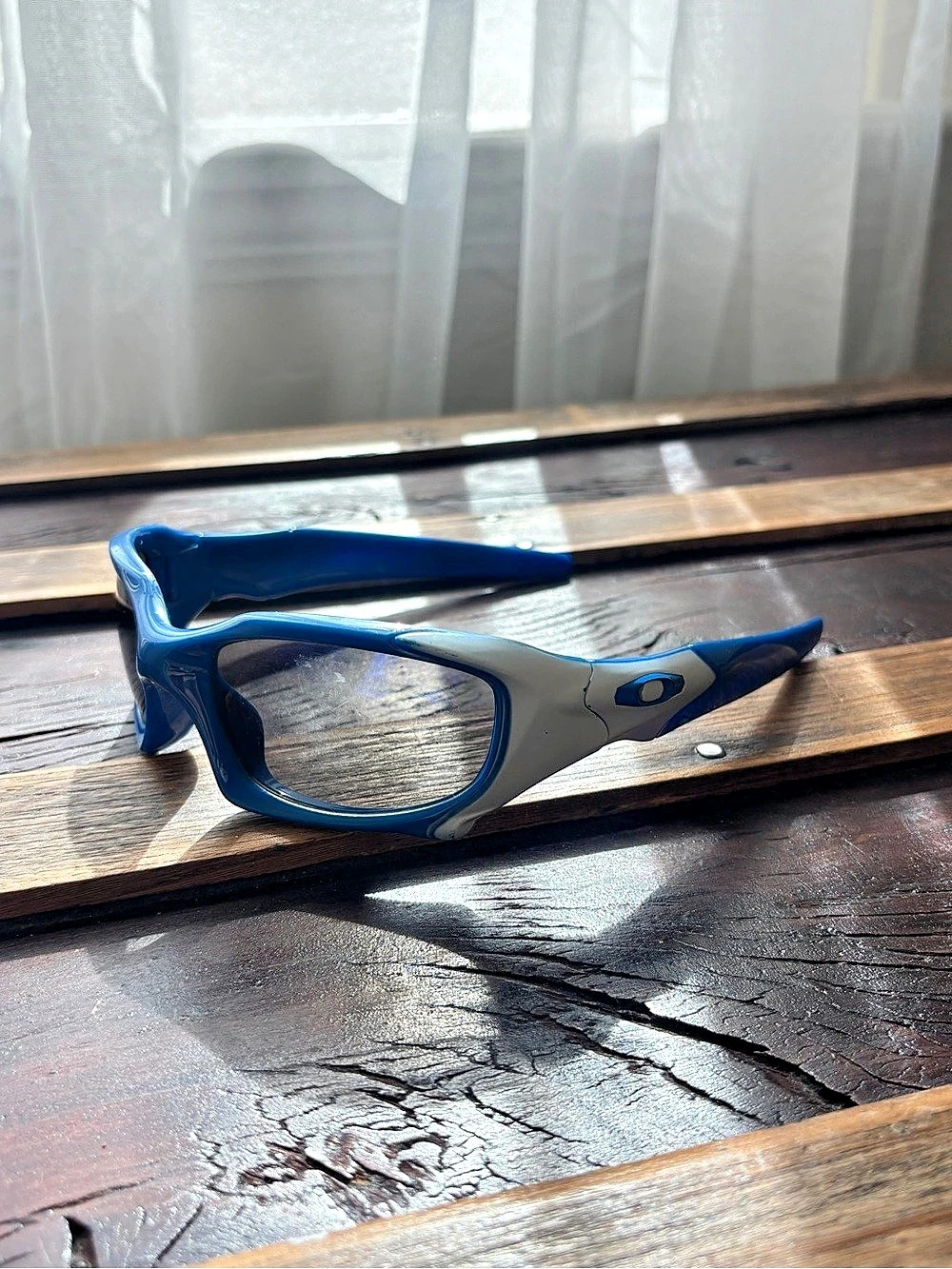 Oakley Blue & White Sunglasses